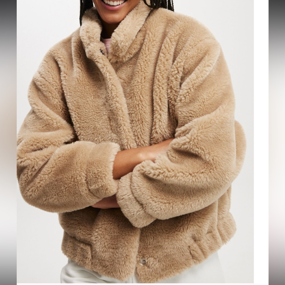 Cotton On Plush Tan Teddy Jacket